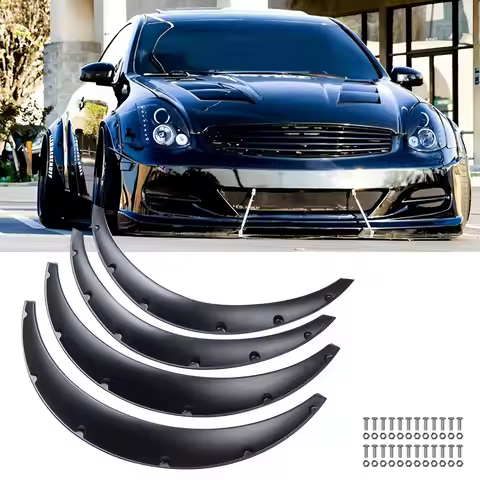 4PCS Fender Flares Wide Body Kit Wheel Arches For Infiniti G35 G37 Coupe Sedan