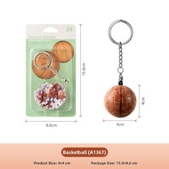 3D-JP | 3D Basketball & Football Puzzle Keychain 24 Pieces