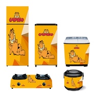 MESIN Sticker Package 1-door Refrigerator/2-Door Refrigerator/Stove/Washing Machine/Ricecooker Garfield Motif