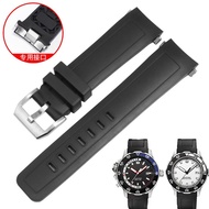 2023 New☆☆ Suitable for IWC Ocean Timepiece Silicone Watch Strap IW356802 376705 376710 Arc Rubber Bracelet