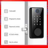 Tuya Smart Lock Fingerprint Electronic Deadlock Mechanical Key Auto Lock Home Office Security APP Di