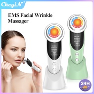 【PH Ready Stock】CkeyiN 7In1 EMS Facial Beauty Massager Warm and LED Light Treatment Skin Care Beauty Device for Wrinkle Removal Skin Lifting Tightening MR528