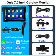 Jansite 7.0 Inch 2K Motorcycle Navigation IP67 Waterproof Wireless Carplay Android Auto IPS Screen P