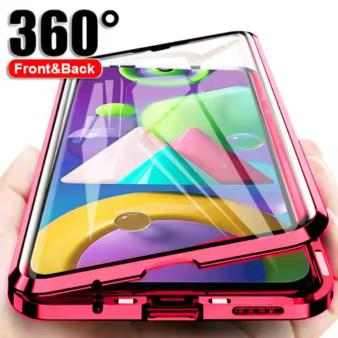 360 Magnetic Case For Asus ROG Phone 5S Metal Cover For Asus ROG Phone 5S 5 Shockproof Glass Cases F