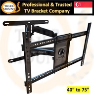 TV Bracket Double Arm Full Motion Swivel Wall Mount (40 to 75 inch) X6