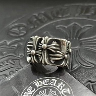C.H Silver Plated Distressed Retro Hip Hop Index Finger Ring Ring