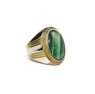 Natural Cincin Batu Akik Green Malachite Pilihan