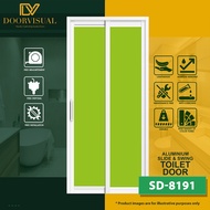 Slide and Swing Toilet Door  Asstl-01