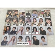 CLEARANCE WTS WANT TO SELL OFFICIAL PHOTOCARD LUCKYDRAW JAY ENHYPEN, KARINA AESPA, WONYOUNG IVE AND 