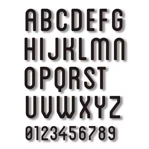 26 3D English Letter Digits House Number Floating Exterior Sign Plate Art Wall Sticker Luxury Acryli