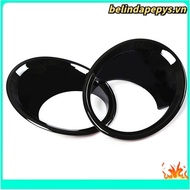 2Pcs Glossy Black Car Front Fog Light Lamp Cover Trim for- X1 F48 2016-2019