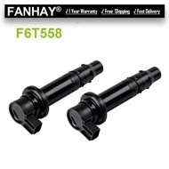 2PCS New Motorcycle Ignition Coil Stick Fit F6T558 For Yamaha YZF R1 R6 R6S FZ1 FZ8 39P-82310-10-00 
