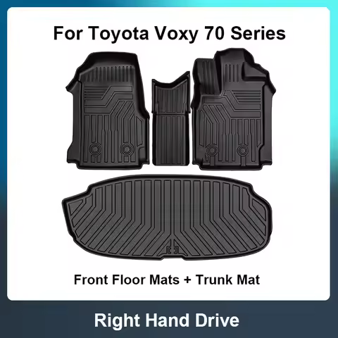 Car Interior Accessories Floor Mat for Right hand Drive Toyota Voxy Noah 70 Series Durable TPE ECO W