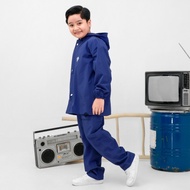Besty_mart3 - NEW TREND ASADTSU Children's Raincoat Imported PVC Material - Navy, M