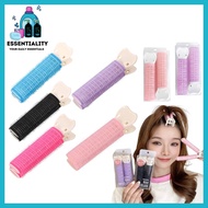 (ESSENTIALITY) 2PCs Korean Hair Root Fluffy Volume Curler Air Bangs Fringe Curling Tube Clip Roller 