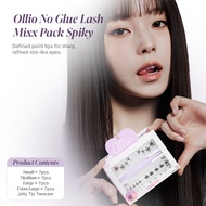 Ollio No Glue Lash Mixx Pack Spiky Lash Cluster Glue Free Fake Eyelash