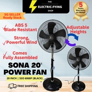 [SONA] Strong Power Stand Fan 20''| 6068P| Black