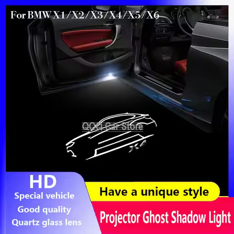 Led Car Door Welcome Lamp Shadow Light For BMW Car Model Logo X5 X6 X4 X1 X3 X2 Laser Projector Ghos