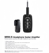 M-VAVE MINI-X Headphone Guitar Plug Amp Portable Rechargeable Mini Headphone Amp Built-in 9 Differen