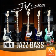 JV Custom Mini Jazz Bass Electric Bass เบสไฟฟ้า เบส มินิเบส JVCustom JazzBass แจ๊สเบส Black One