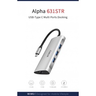 WIWU ALPHA A631STR - 6-in-1 USB Type-C Multifunction Converter Adapter