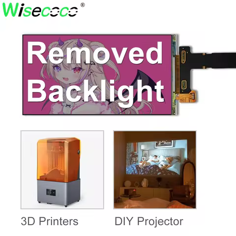 6 Inch 2K Removed Backlight LCD Display IPS 1440x2560 Panel For DIY Projectors 3D Printers Screen Mo