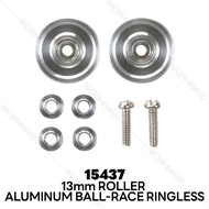 TAMIYA 15437 13mm Aluminum Ball-Race Rollers (Ringless)