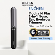 Enchen Mocha N Plus 2-In-1 Nose & Eyebrow Hair Trimmer - Versatile, Washable, With Smart Travel Lock