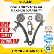 RAV4, WISH CAMRY ACV30 ACV40 ACU30 ESTIMA 2.4 01'-05' 1AZ 2AZ-FE TIMING CHAIN SET