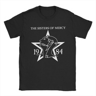 Ready Stock Men and Women 1984 The Sisters Of Mercy T Shirt Men's Cotton VintageS-3XL