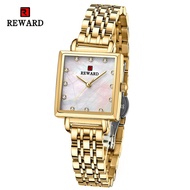 REWARD Casual Square Watch for Women Fashion Business Watches with SEIKO Movement Waterproof Womens Watch Gold Silver Rose Black