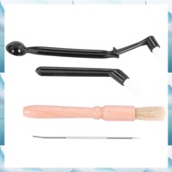 [W F S B] 4 Pcs Coffee Machine Cleaning Set Coffee Grinder Brush Coffee Machine Group Head Cleaning 