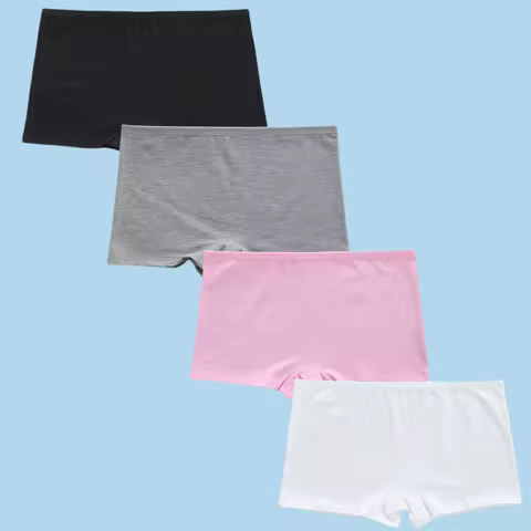 6Pc/Lot Teenage Girl Boxers Cotton Young Pantie Breathable Cotton Comfortable Teen 10-18Y