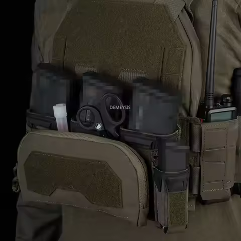 Hunting Vest Pouches 2nd Layer Admin Pouch Tactical Storage Bag Airsoft Vest Plate Carrier Accessory