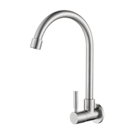304 stainless steel kitchen faucet into the wall mounted a single cold sink sink faucet