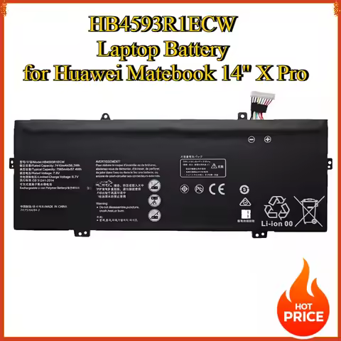 HB4593R1ECW Laptop Battery for Huawei Matebook 14" X Pro KPL-W00 KLV-W29C MACH-W29C W19C W29B