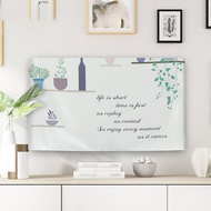 Meirenpeizi | Dust-Proof TV Cover for Wall-Mounted LCD Curved Screen TV 55in