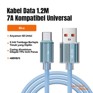 Nexid Kabel Data TYPE C 1.2m Fast Charging Cable Quick Charge 7A PD 140W for Xiao mi OPPO VIVO