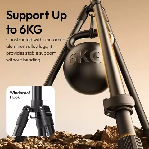 Ulanzi T270 2.7M Foldable Light Stand Tripod for Camera 40W Pro 120W 200W Cob Light LED Softbox with