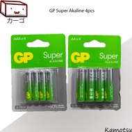 GP Alkaline Super AA Battery / AAA 4pcs Cards | GP Batteries Battery Economic Heavy Duty Doorlock