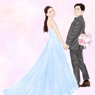 似顏繪/ 客製化卡通插畫 / 婚紗似顏繪 / 特殊服裝似顏繪 /電子檔