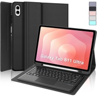 Trackpad Detachable Bluetooth Keyboard with Auto Wake/Sleep Case for Samsung Galaxy Tab S11 Ultra 14