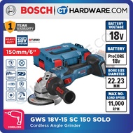 BOSCH GWS18V15SC150 CORDLESS BRUSHLESS ANGLE GRINDER BITURBO 6" [150MM] WITHOUT BATTERY & CHARGER [ 