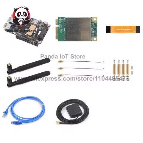 STOCK! Rasberry Pi 5 PCIe Mini PCIe 4G LTE Gigabit Ethernet USB HUB HAT with SIM7600E SIM7600SA-H SI