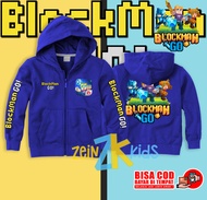 Jaket Hoodie Anak Blockman GO / Hoodie Zipper Anak Blockman Go