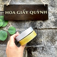 2CM gold/silver white GLITTER RIBBON