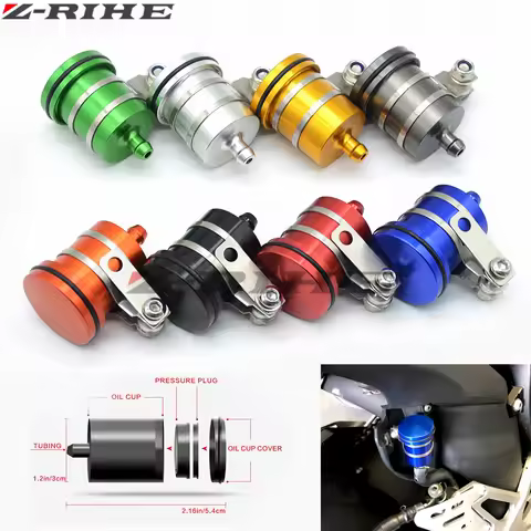 Motorcycle Brake Fluid Reservoir Clutch Tank Oil Fluid Cup For YAMAHA YZF R25 R15 R6 R125 kawasaki z