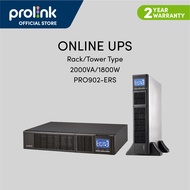 Prolink [2KVA | 1800W | Rackmount | Pure Sine-Wave] Online Smart UPS Uninterruptible Power Supply wi