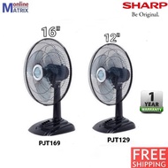 SHARP TABLE FAN PJT129/PJT169 16inch