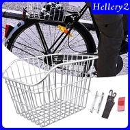 [Hellery2] Bike Rear Basket Basket for Child Folding Bikes Outdoor Biking